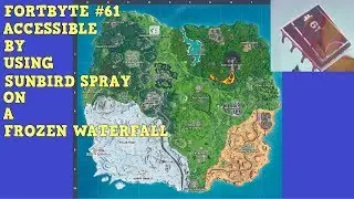 Fortbyte #61 - Accessible by using Sunbird Spray on a Frozen Waterfall - Fortnite