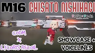 CODM Garena - M16 | Chisato Nishikigi - Lycoris Recoil Collab (Showcase + Voicelines)
