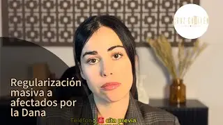 Regularización masiva afectados por la Dana de Valencia