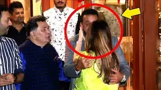 Sanjay Dutt's FUNNY Awkward Moment With Hrithik Roshan's Wife Suzanne Khan At Diwali Party 2017