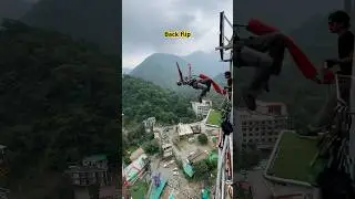 Back flip on bungee tower #love #adventure #adventuretravel