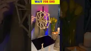 OMG..😱 Popsicle Sticks Ferris Wheel 💙💛🇺🇦#popsiclestickscrafts #popsiclestickcrafts #diy #crafttok