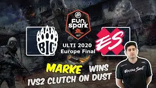 MarKE wins 1vs2 clutch on Dust, BIG vs Extra Salt, FunSpark ULTI 2020 Europe