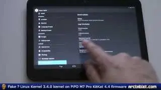 PiPO M7 Pro  fake Linux 3.4.0 kernel ?