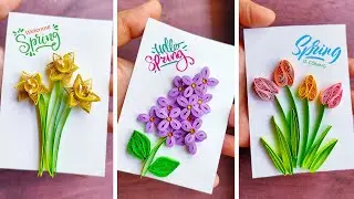 DIY Paper Quilled Spring Flowers 😊🌷