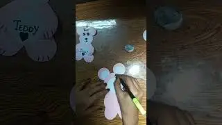 paper teddy bear/paper craft #carft #like #subscribe #viral #YouTube #comment #shorts #video