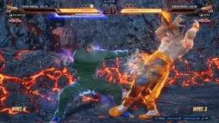 Aggressive Law Mirror Match - Marshall Jutt vs Azhar - Tekekn 8 Law Gameplay Ranked Marshall Law