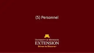 NPIP Principle 5 - Personnel