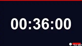 36 Minute Timer - 2160 Second Countdown Time