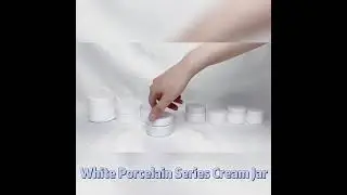 White Porcelain Series Refillable Cream Jar
