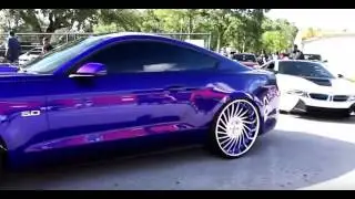 Candy Painted 5 0 Mustang on Forgiato Wheels in HD