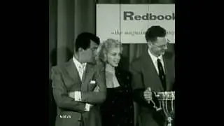 Marilyn Monroe, Dean Martin & Jerry Lewis - Redbook film awards newsreel outtakes 1953