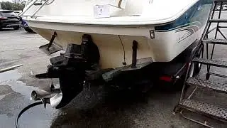 SeaRay 240 Overnighter 7 4L Bravo 3 replace starter final running video 11 14 24