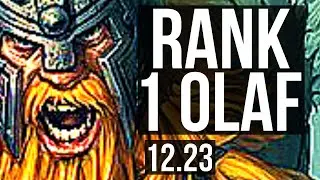 OLAF vs DARIUS (TOP) | Rank 1 Olaf | KR Challenger | 12.23