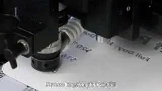 Reverse Engraved Plastic Sign On 1624 Engraver