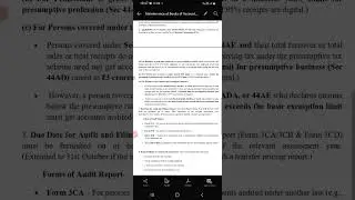 Audit of Books of Accounts Sec 44 AB