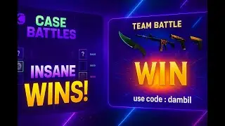We Went CRAZY on Casehug! INSANE Case Battles & Team Battle Wins! use code: dambil