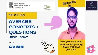 AVERAGE-1 {CONCEPTS + QUESTIONS❓PRACTICE} एक ही लेक्चर काफी है 🔥 ! BY CV SIR #csat #upsc