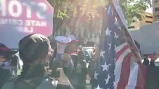 Protest and counter-protest at the Texas Capitol
