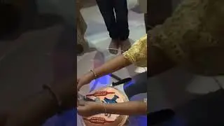 photo roll cake with kathak theme