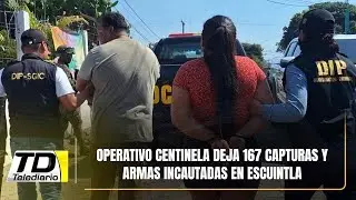 Operativo Centinela deja 167 capturas y armas incautadas en Escuintla