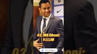 Top 5 Richest Cricketers in the World 🏏 #shorts #cricket