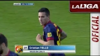 Gol de Tello (1-1) en el Celta de Vigo - FC Barcelona - HD
