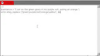 27   Replacing Text Using Regular Expressions