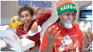 Baby Powder DONUT PRANK on Girlfriend (Hilarious) | EZEE X NATALIE