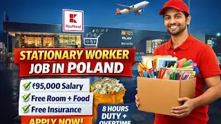 India se Poland Job 😍 | Stationery Packing Job | No Experience
