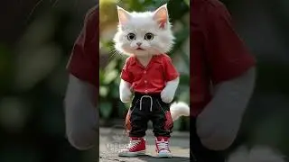 🐱🧠Kitten Uses His Brain to RescueDad#cat #catfunny #cartooncat#animation #supercattales