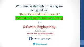 Object Oriented Testing in Hindi | Software Engineering Lectures - Complete Discussion