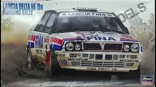 Обзор Lancia Delta HF 16V 1991 Sanremo Rally Hasegawa 1/24 (сборные модели)