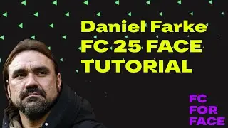 Daniel Farke FC 25 FACE CREATION Tutorial CAREER MODE