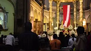 A church in Cuenca, Ecuador provides a moment of peace.