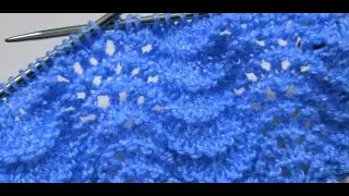 Muestra de punto tejido a dos palitos f&aacute;cil y bonito para tus proyectos