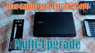 Acer Aspire ES13 - RAM upgrade, SATA SSD Installation & Battery replacement