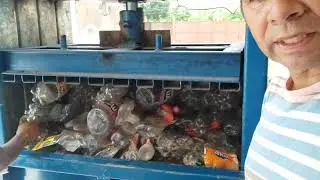 Como prensar garrafa pet