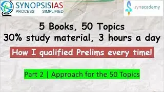 How to Prepare for IAS Prelims | Approach for the 50 Topics | One Attempt Selection Strategy