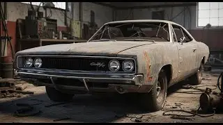 ASMR Car Restoration Full Rebuild of Dodge Charger R/T 1968 from Abandoned Condition to Looking New