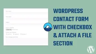 How to create a wordpress contact form? Checkbox | Attach file| #WordPress 74