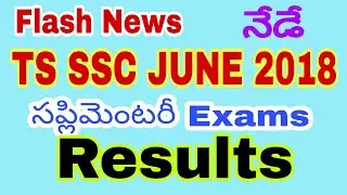 TS SSC Supplementary Exams Results 2018 || Telangana SSC Advanced Supplementary Exams Results 2018