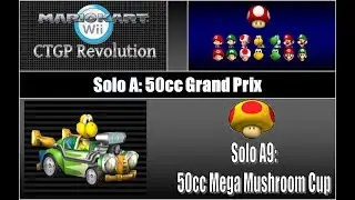 Episode 191- Mario Kart Wii Solo A9: 50cc Mega Mushroom Cup