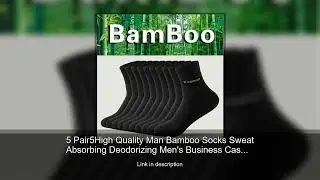 5 Pair5High Quality Man Bamboo Socks Sweat Absorbing Deodorizing Men's Business Casual Dress So