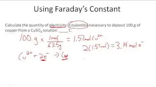Using Faraday's Constant