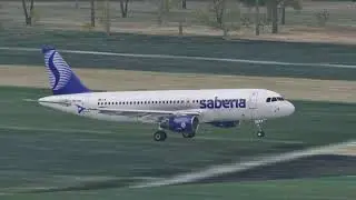 Sabena A320 landing in Brussels