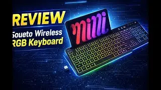 Review - Soueto Wireless Keyboard with 7-Color RGB Backlit, Full-Size Computer Keyboard w