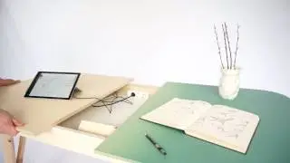 Tableworks - Studio Lorier - a combination of desk and dinnertable