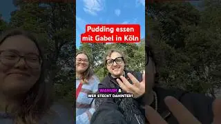 Pudding mit Gabel in K&ouml;ln: 800 Menschen beim Foodtrend 🍮🥄 #puddingmitgabel #k&ouml;ln #foodtrend