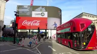 REGENT STREET TO OXFORD CIRCUS, LOCKDOWN LONDON, EMPTY STREETS DURING NATIONAL LOCKDOWN, 4K